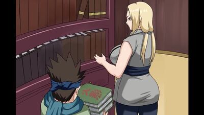 Naruto: Tsunade i Konohamaru (autor: pinkpawg) HD720p