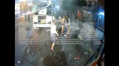 Explosión de un autobús
