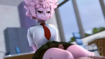 Ashido Mina - Masturbación con los muslos | My Hero Academia: porno hentai en 3D [Greatm8]