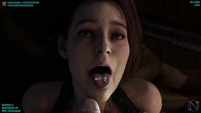 (Ton) Blowjob aus Jill Valentines Perspektive; Facefuck [Resident Evil; Porno; Hentai; Oral; Fellatio; Zwang; Hart; R34; Mixer; порно; секс; минет]
