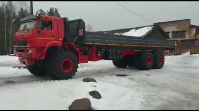 YAMAL V 6M барлық жерде жүретін көлік, KAMAZ кабинасымен