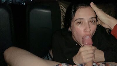 Public Oral Creampie at the Cinema from the Cutest Girl - MaryVincXXX