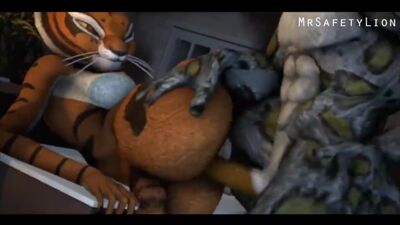 «Кунг-фу панды» мультфильміндегі Тай Лунг Тигр шеберімен жыныстық қатынасқа түседі