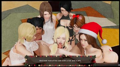 La veille de Noël du directeur [PornPlay Hentai Game] Épisode 3 : Le Père Noël organise une orgie de Noël