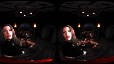 180° VR Citor3 SFM : Maîtresse en latex aux seins énormes, couple, bondage, cocu, branlette