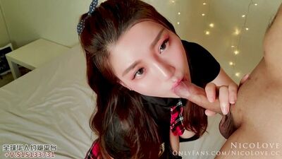 Enjoying a Tasty Cock in My Mouth and Receiving a Facial - NicoLove
