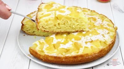 Tarta de manzana sin azúcar