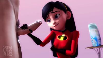 Violet Parr - masturbação manual | Os Incríveis - hentai 3D
