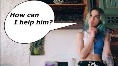 Stepsister helps to relax the stepbrother from housework