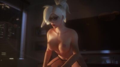 Che figata ;) Mercy Overwatch (porno, gif, 3D, 18+, porno, gif, 3D, hentai)