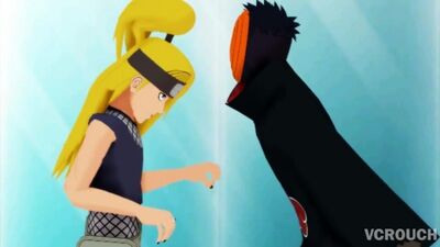 [MMD Naruto] Remarque-moi, senpai - Tobi_Deidara