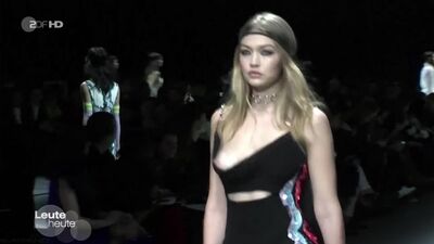 Gigi Hadid nuda - ZDF Leute oggi 29/02/2016 HD 720p al rallentatore