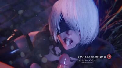 Yohra 2b fellation - Porno Nier Automata [porno 3D, R34, hentai, SFM, tout type de sexe, hentai 3D, fellation, branlette, facefuck, éjaculation faciale]