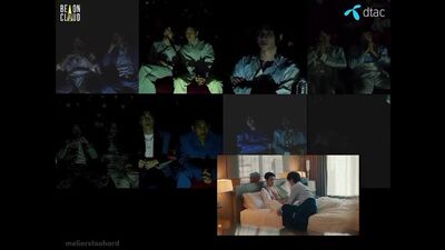 Reação do elenco de KinnPorsche à cena com #VegasPete (3/1)