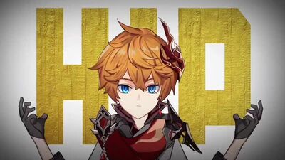 Genshin Impact: Tartaglia no estilo do anime da abertura