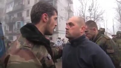 Givi et les « cyborgs » capturés