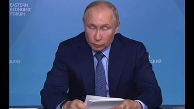 Putin wydał z siebie dziwny dźwięk