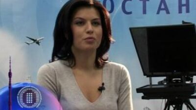Irina Rossius - apresentadora de televisão, canal «Vesti» - 15 de janeiro de 2010