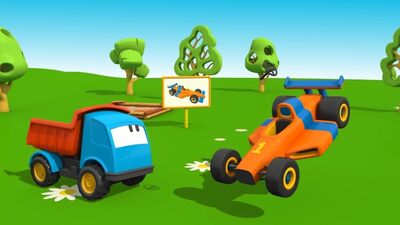 Série de animação «O Camião do Lev e o Carro de Corrida», desenhos animados sobre carrinhos para crianças a partir dos 2 anos