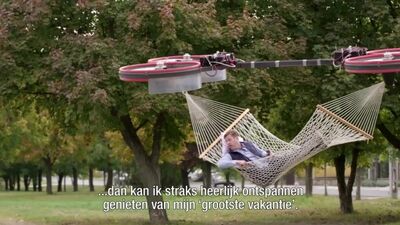 Die fliegende Hängematte: die beste Verwendung für einen Quadcopter