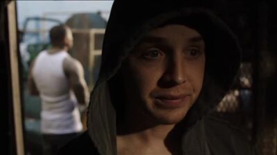Mikki Milkovich dans une scène coupée de la saison 9 de la série « Shameless »