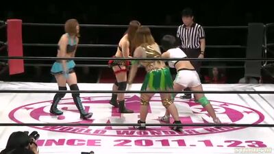 WH | La Casa delle Stelle. Stelle di Capodanno 2016. Spettacolo 2. Io Shirai & Mayu Iwatani contro Momo Watanabe & Jungle Kiona