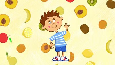 Le tracteur bleu - « Les fruits »