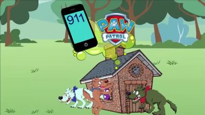 La patrouille des cochons et autres aventures de Ryder : nouveaux épisodes de la patrouille des chiots, la patrouille des cochons et les trois petits cochons. Gochik est prêt à baiser le chat