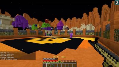 [Көмекшілер [VyacheslavOO]] 5 мега сандық ашты және Рикодан сынақ! Minecraft-тегі төбелес жұлдыздары №16