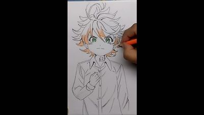 Como desenhar a Emma do anime Yakusoku no Neverland