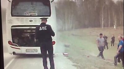 Incendio de un autobús