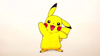 Comment dessiner Pikachu (Pokémon Go) étape par étape