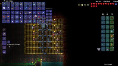 [GGGAME !!!!!] Un mur de chair d'une largeur de 100 blocs || Super Micro Terraria