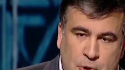 Escândalo no programa «Shuster Live». Yevhen Chervonenko entrou em confronto com Saakashvili