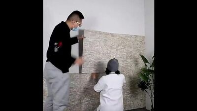 Panneaux muraux autocollants imitant un mur de briques