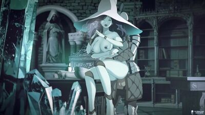 (Dźwięk) Animacja przedstawiająca seks analny z czarownicą Ranni [Elden Ring; porno; hentai; R34; porno; seks; hentai]