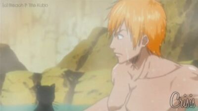 Yoruichi conclut : « Ichigo est un pervers ! » [La fameuse scène des sources chaudes, version anglaise]