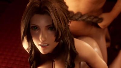 Aerith Gainsborough – Doggy-Style; Vaginalverkehr; großer Hintern; Blick auf die Muschi; Dominanz; Anus; 3D-Sex-Porno-Hentai; [Final Fantasy]