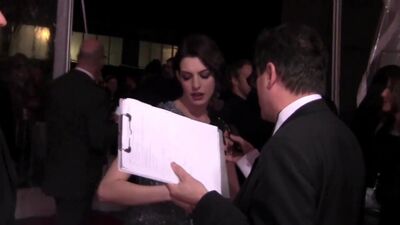 Anne Hathaway, Jessica Chastain, Mackenzie Foy, Bill Irwin i inni na nowojorskiej premierze filmu „Interstellar”