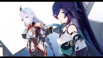 【Honkai × Genshin Impact MMD 60 FPS】Fu Hua × Shenhe【Schokoladencreme】