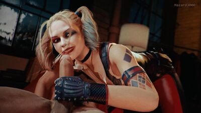 (Звук) Харлі Квін: мастурбація, мінет [DC, Injustice; порно; хентай; оральний секс; R34; секс; блендер; порно; секс; хентай]