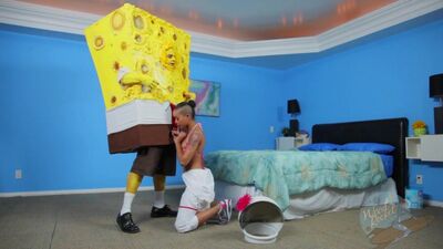 SpongeKnob SquareNuts-Skin Diamond-[HD 720, Paródia, Sexo oral]