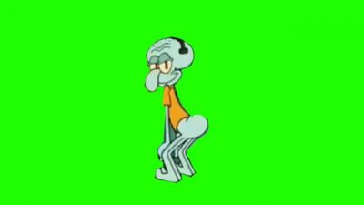 [GreenScreen] [Animais] Squidward a dançar twerking