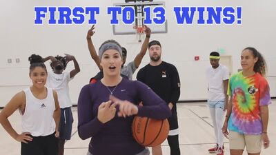 Jenna Bandy - Un match intense de 2 contre 2 « King of The Court » avec TyTheGuy, BlackCharcoal, Bree Green, Chris Staples et d'autres (26 mars 2020)