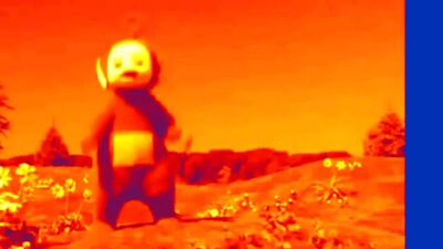 Tinky Winky, Dipsy, Lala, al ritmo del metal de los Teletubbies