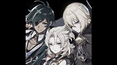 ♡︎ Albedo x Kaeya x Dainsleif; edycja z Genshin Impact