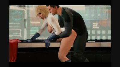 3D porn - Powergirl x Batman (DC Comics sex) [porn, sex, hentai, anal, blowjob]