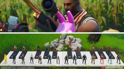 Sie spielten „Old Town Road“ auf dem riesigen Klavier in Fortnite