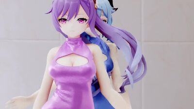 Ganyu e Keqing MMD (Genshin Impact)