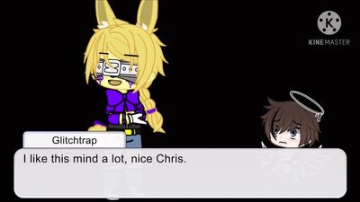 [GachaNerd] Se o Glitchtrap tentasse controlar o Chris | Canônico em relação ao meu AU | Gacha Club | AU de FNAF